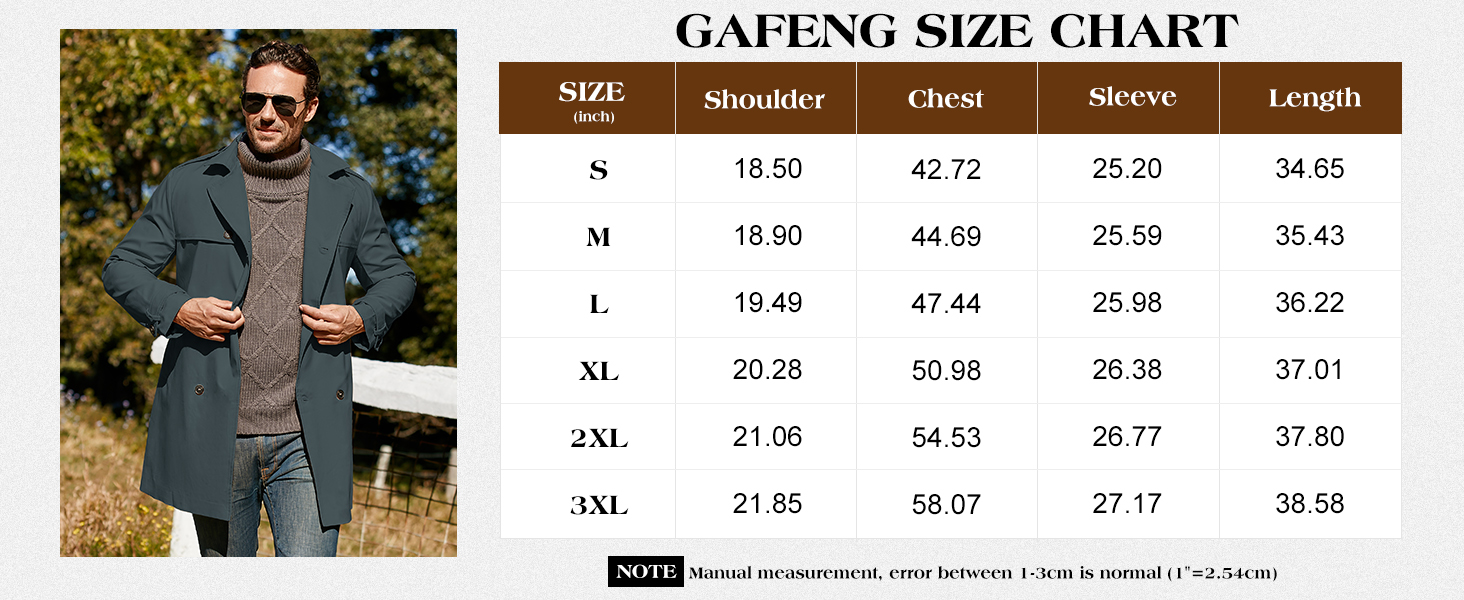 long trench coat for men