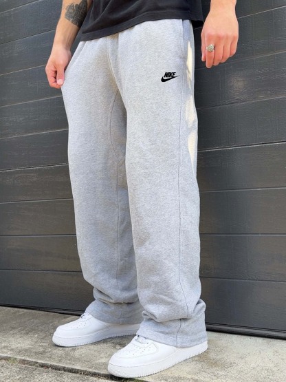 nk Baggy Joggers Open Leg（white & black）