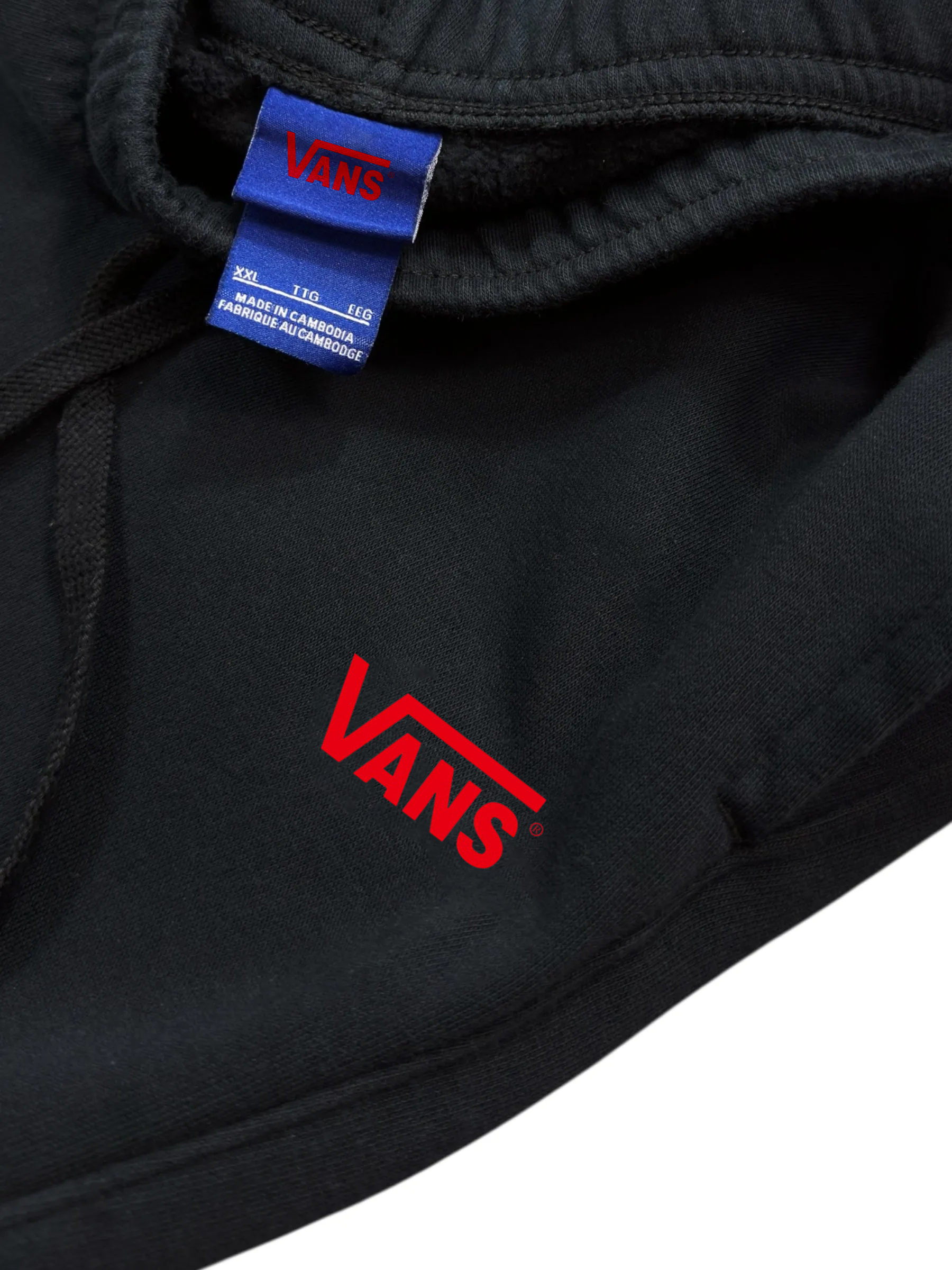 Vans Baggy Joggers Open Leg（White & Black）