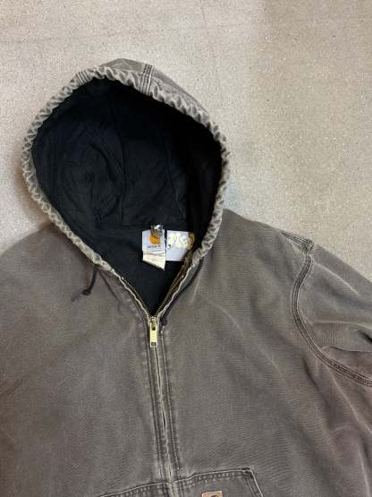 Rare 1990s Carhartt Active Jacket J130 CHT in Heavy Faded Chestnut (size XL) Made in USA