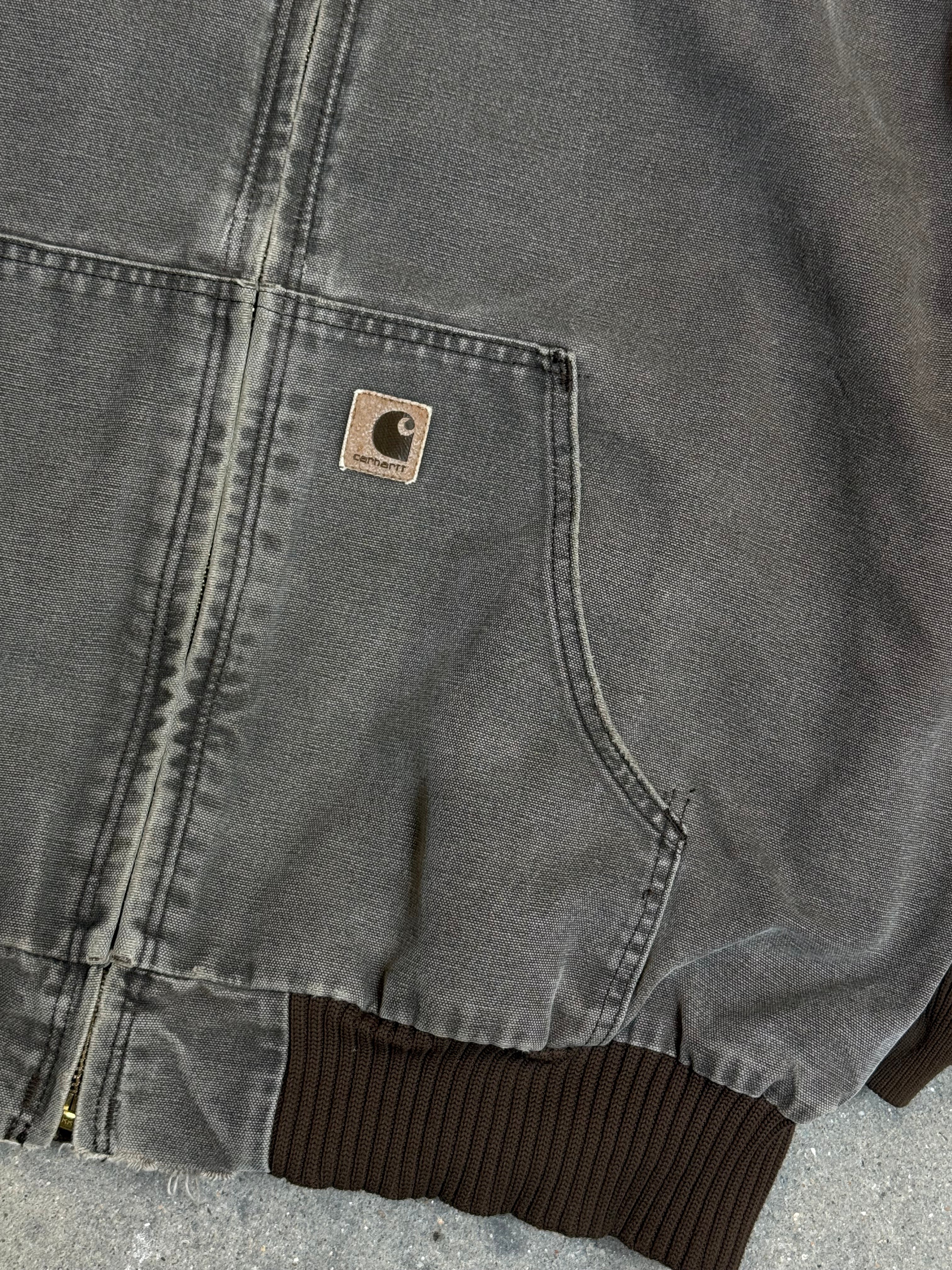 Rare 1990s Carhartt Active Jacket J130 CHT in Heavy Faded Chestnut (size XL) Made in USA