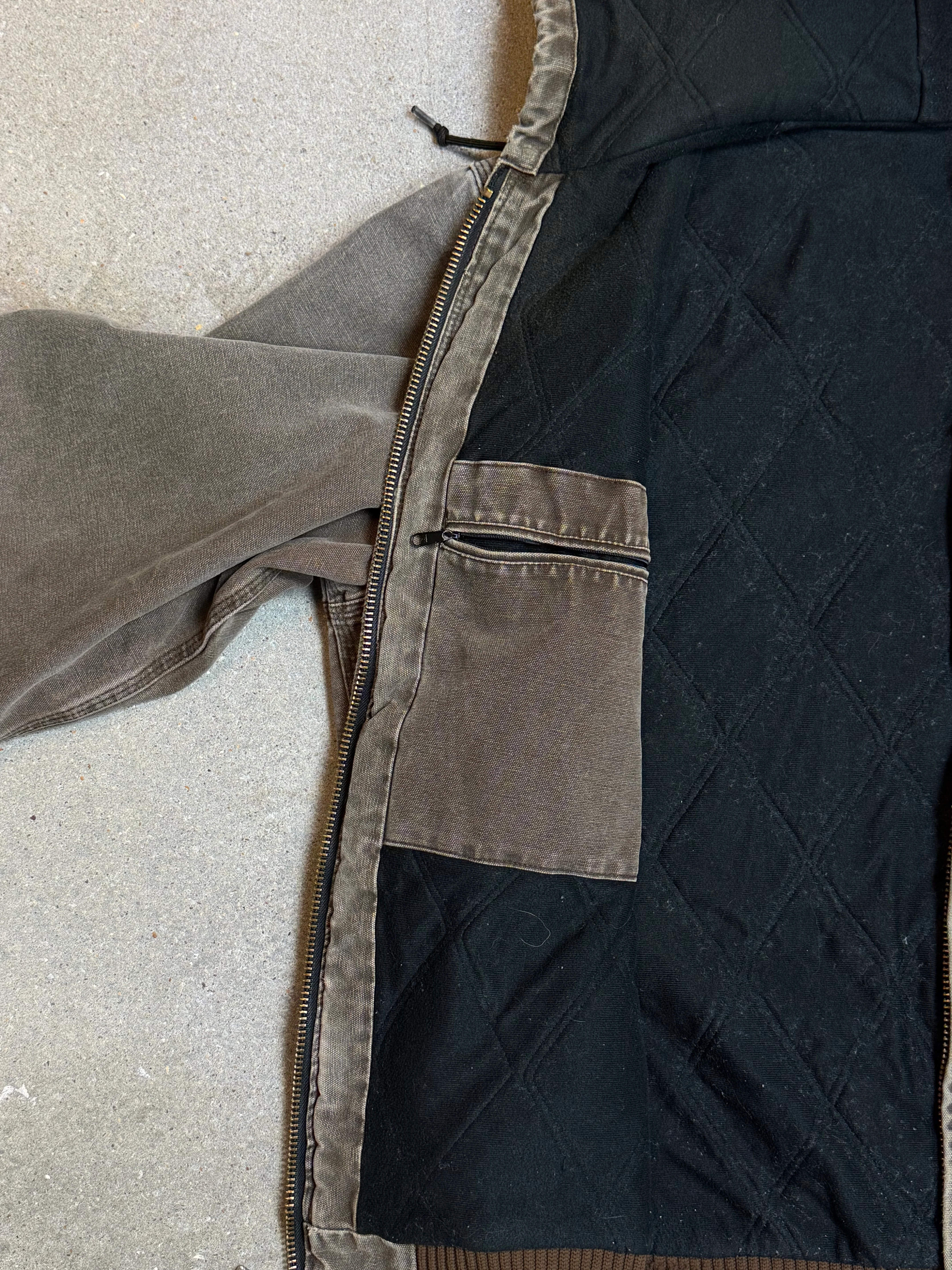 Rare 1990s Carhartt Active Jacket J130 CHT in Heavy Faded Chestnut (size XL) Made in USA