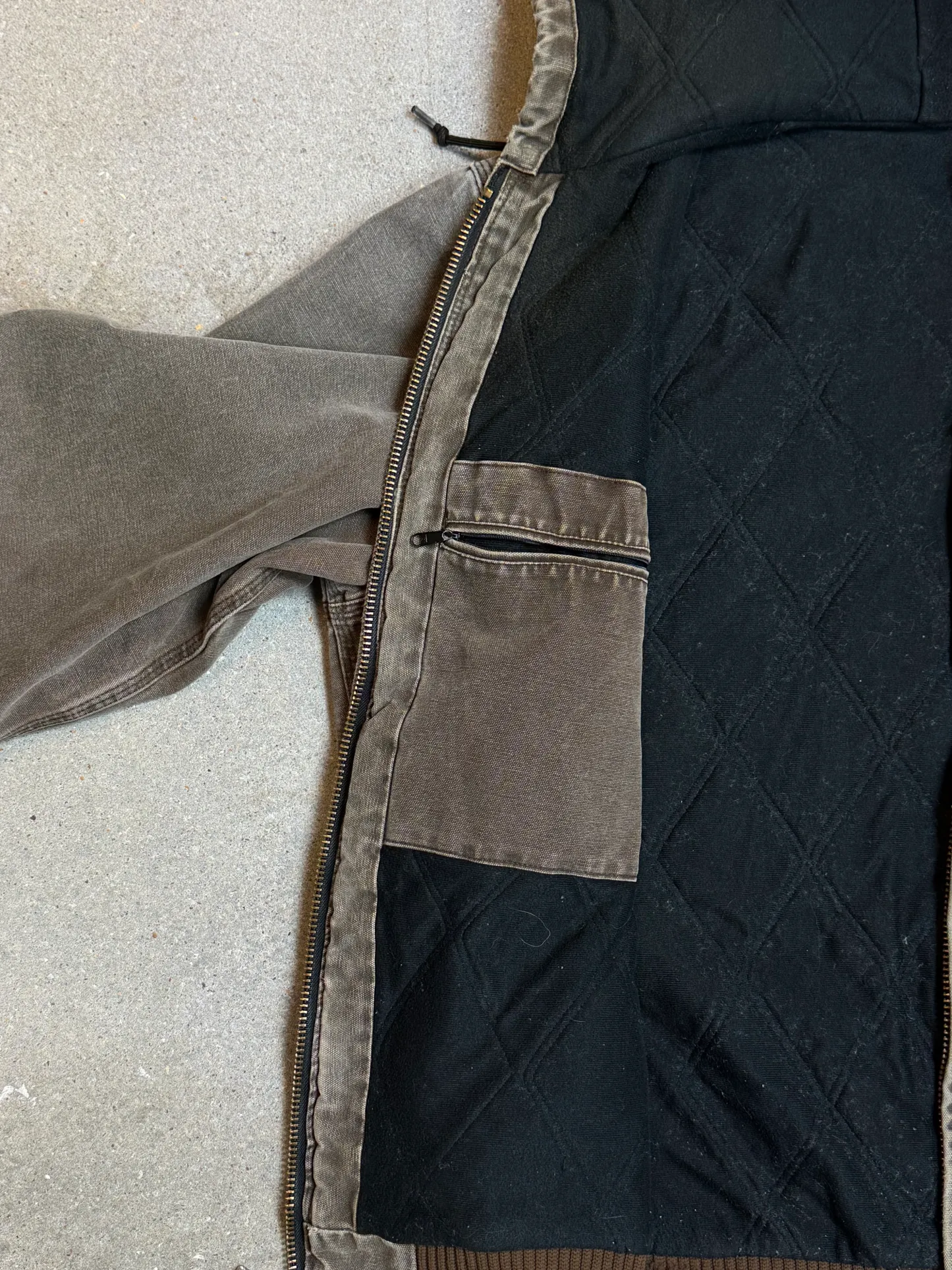 Rare 1990s Carhartt Active Jacket J130 CHT in Heavy Faded Chestnut (size XL) Made in USA