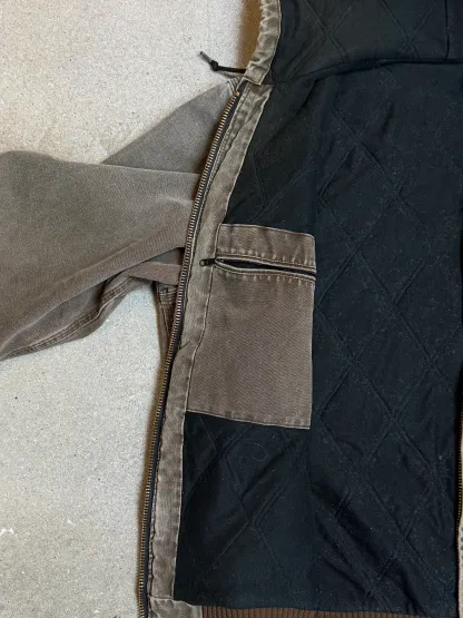 Rare 1990s Carhartt Active Jacket J130 CHT in Heavy Faded Chestnut (size XL) Made in USA