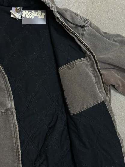 Rare 1990s Carhartt Active Jacket J130 CHT in Heavy Faded Chestnut (size XL) Made in USA