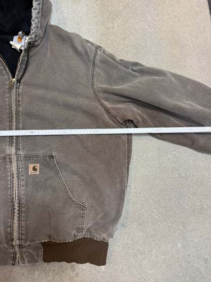 Rare 1990s Carhartt Active Jacket J130 CHT in Heavy Faded Chestnut (size XL) Made in USA