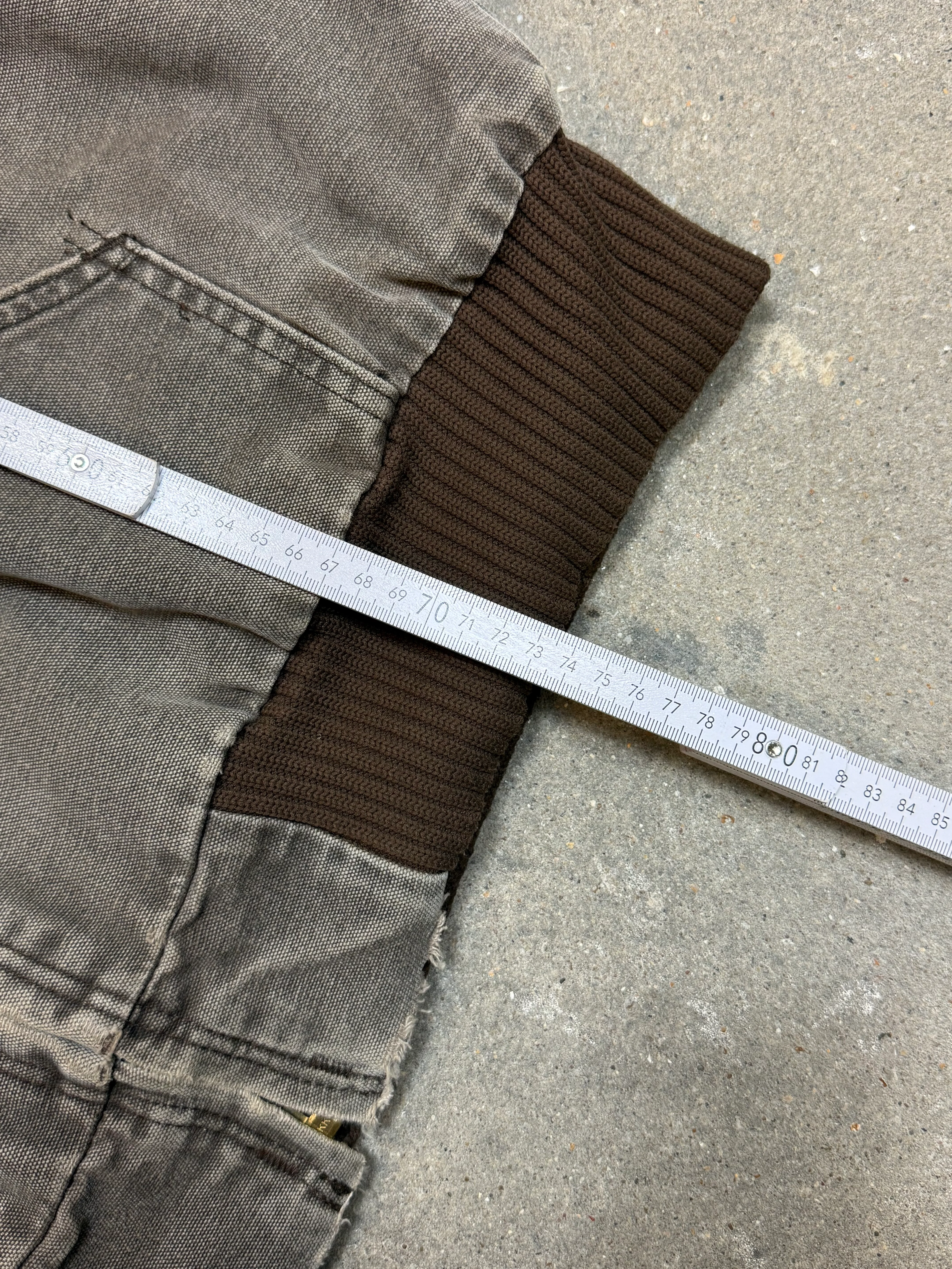 Rare 1990s Carhartt Active Jacket J130 CHT in Heavy Faded Chestnut (size XL) Made in USA