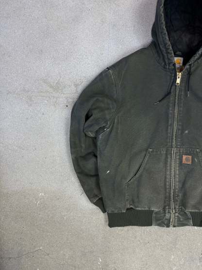 1990s Carhartt Active Jacket J130 MOS in Faded Mossy Green (size M) (Medium Regular)