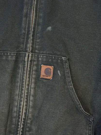 1990s Carhartt Active Jacket J130 MOS in Faded Mossy Green (size M) (Medium Regular)