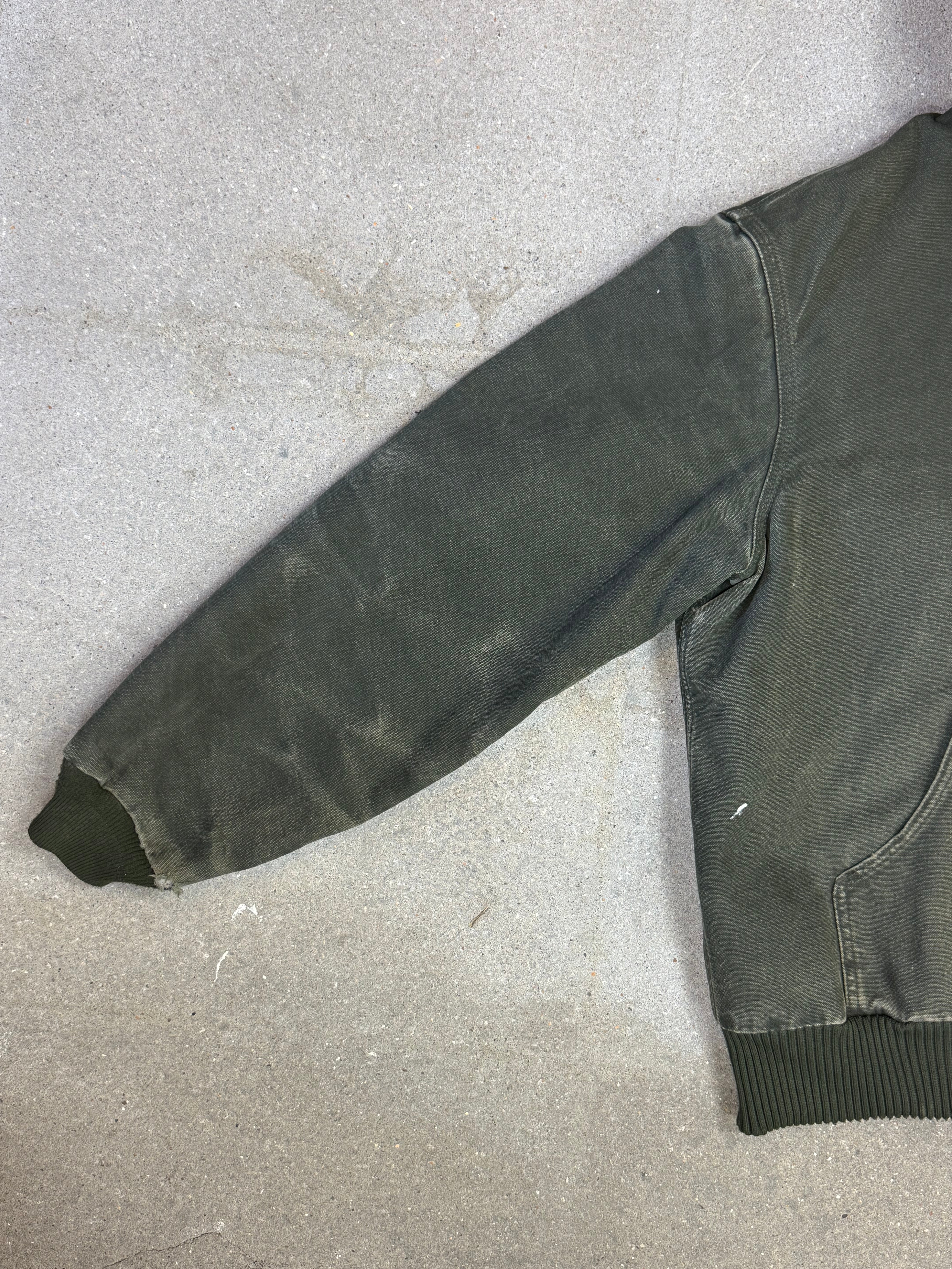 1990s Carhartt Active Jacket J130 MOS in Faded Mossy Green (size M) (Medium Regular)