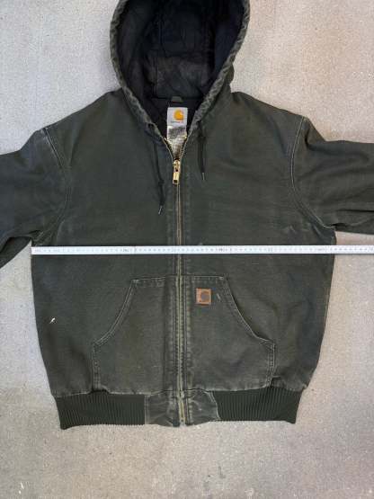 1990s Carhartt Active Jacket J130 MOS in Faded Mossy Green (size M) (Medium Regular)