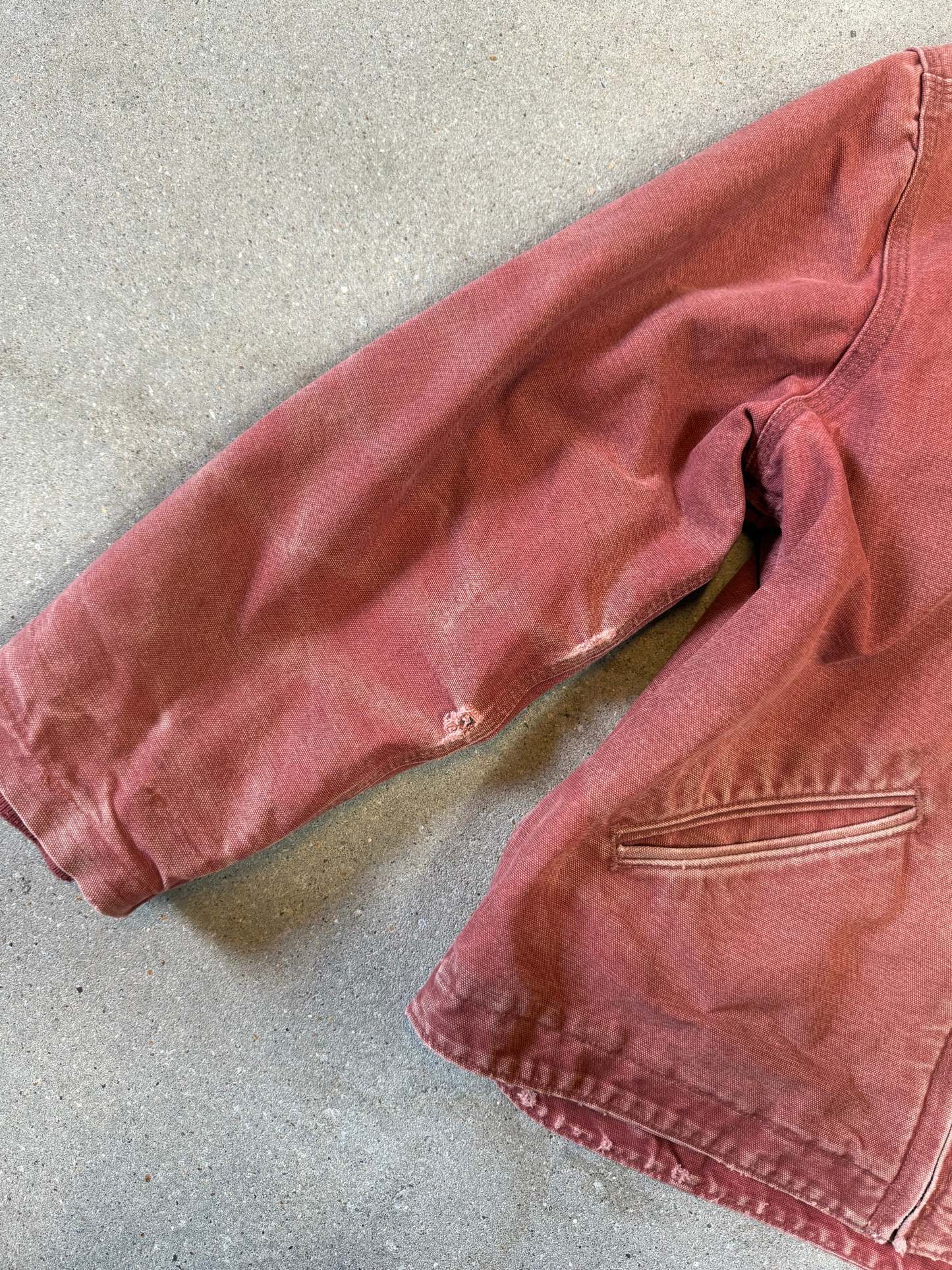 90s Carhartt Lined Sherpa Active Jacket WJ 141 VRS. faded salmon (womens L) (fits mens S)