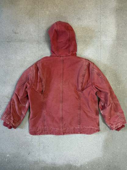 90s Carhartt Lined Sherpa Active Jacket WJ 141 VRS. faded salmon (womens L) (fits mens S)