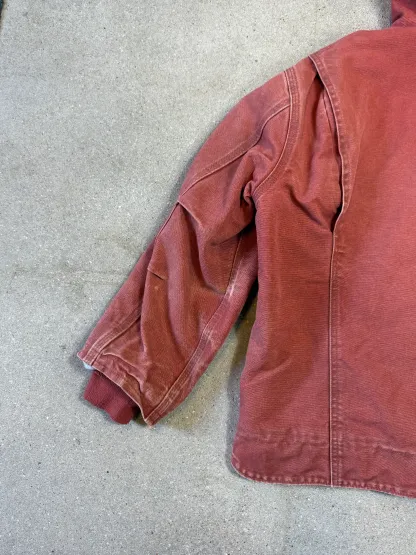 90s Carhartt Lined Sherpa Active Jacket WJ 141 VRS. faded salmon (womens L) (fits mens S)