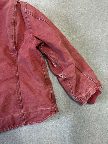 90s Carhartt Lined Sherpa Active Jacket WJ 141 VRS. faded salmon (womens L) (fits mens S)