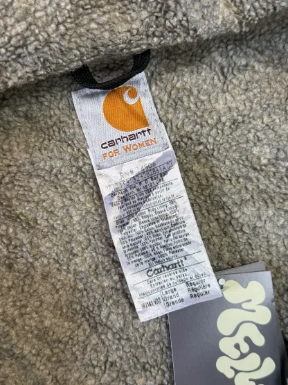 90s Carhartt Lined Sherpa Active Jacket WJ 141 VRS. faded salmon (womens L) (fits mens S)