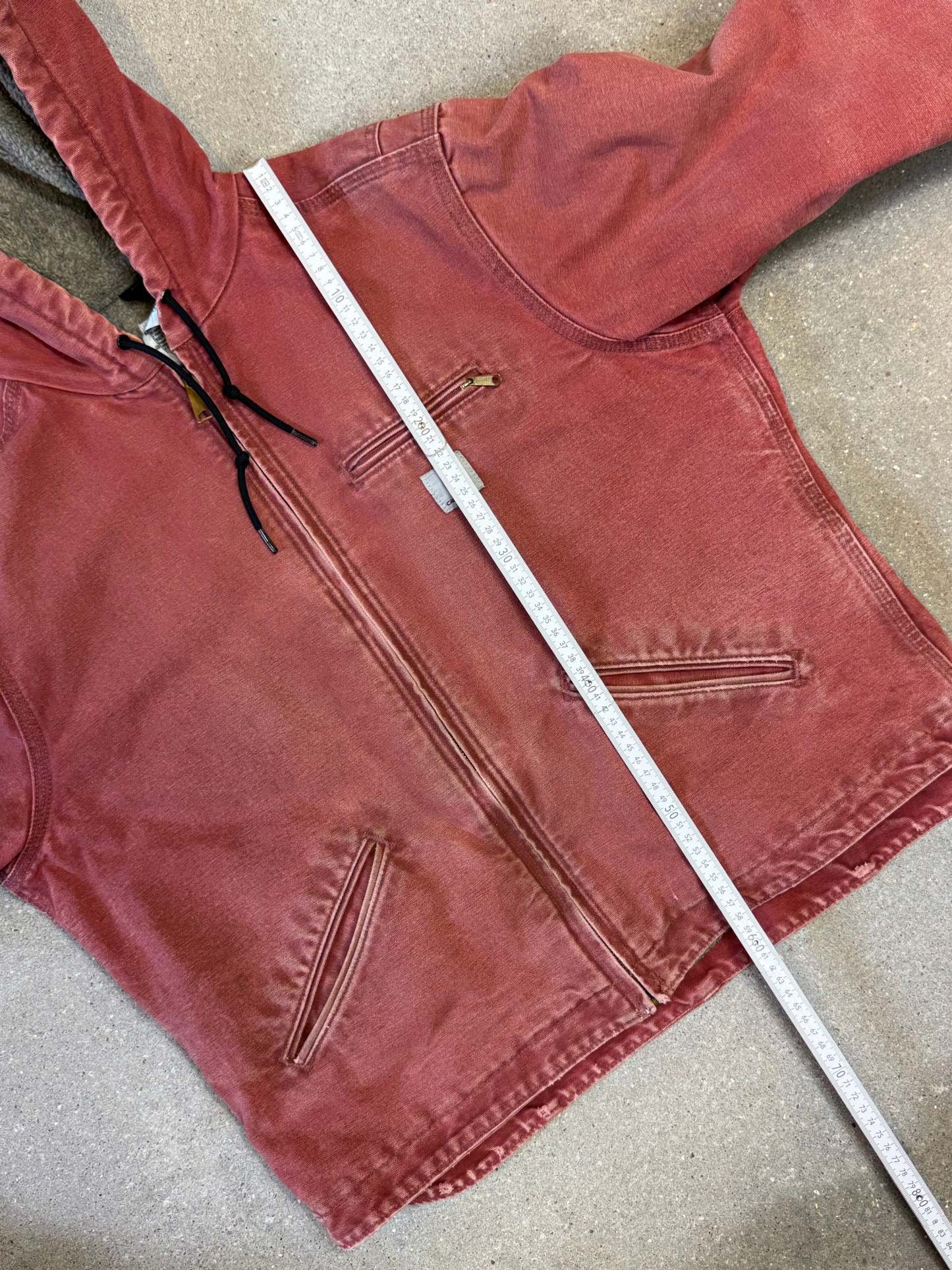 90s Carhartt Lined Sherpa Active Jacket WJ 141 VRS. faded salmon (womens L) (fits mens S)