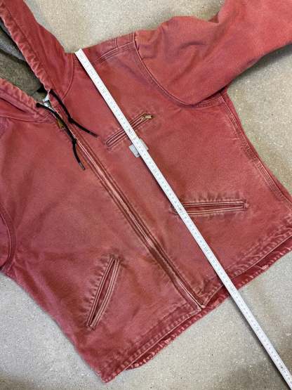 90s Carhartt Lined Sherpa Active Jacket WJ 141 VRS. faded salmon (womens L) (fits mens S)