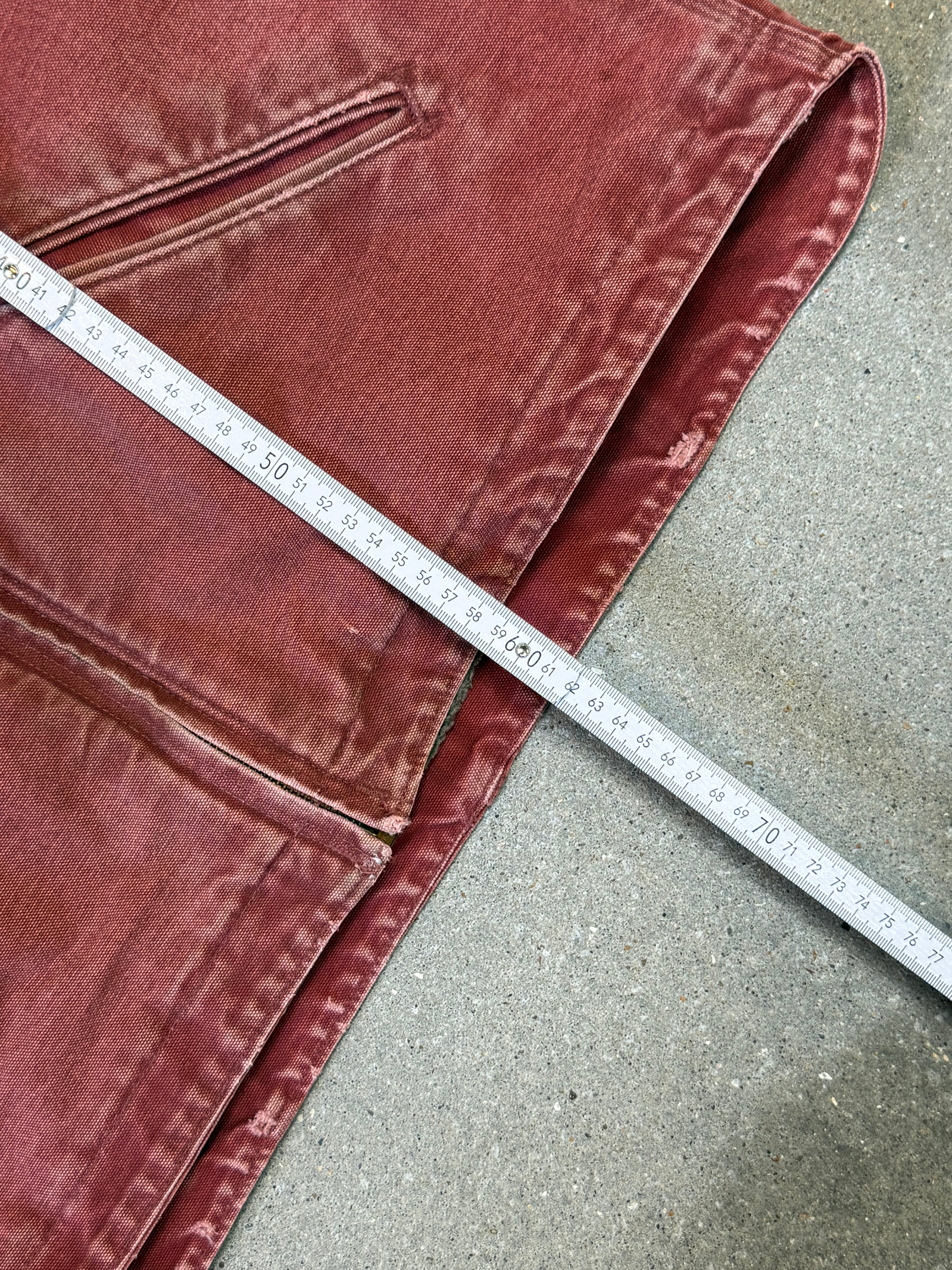 90s Carhartt Lined Sherpa Active Jacket WJ 141 VRS. faded salmon (womens L) (fits mens S)