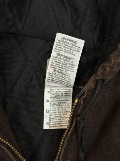 1990s Carhartt Active Jacket J130 DKB in Faded Brown (size XL) (X-Large Regular)