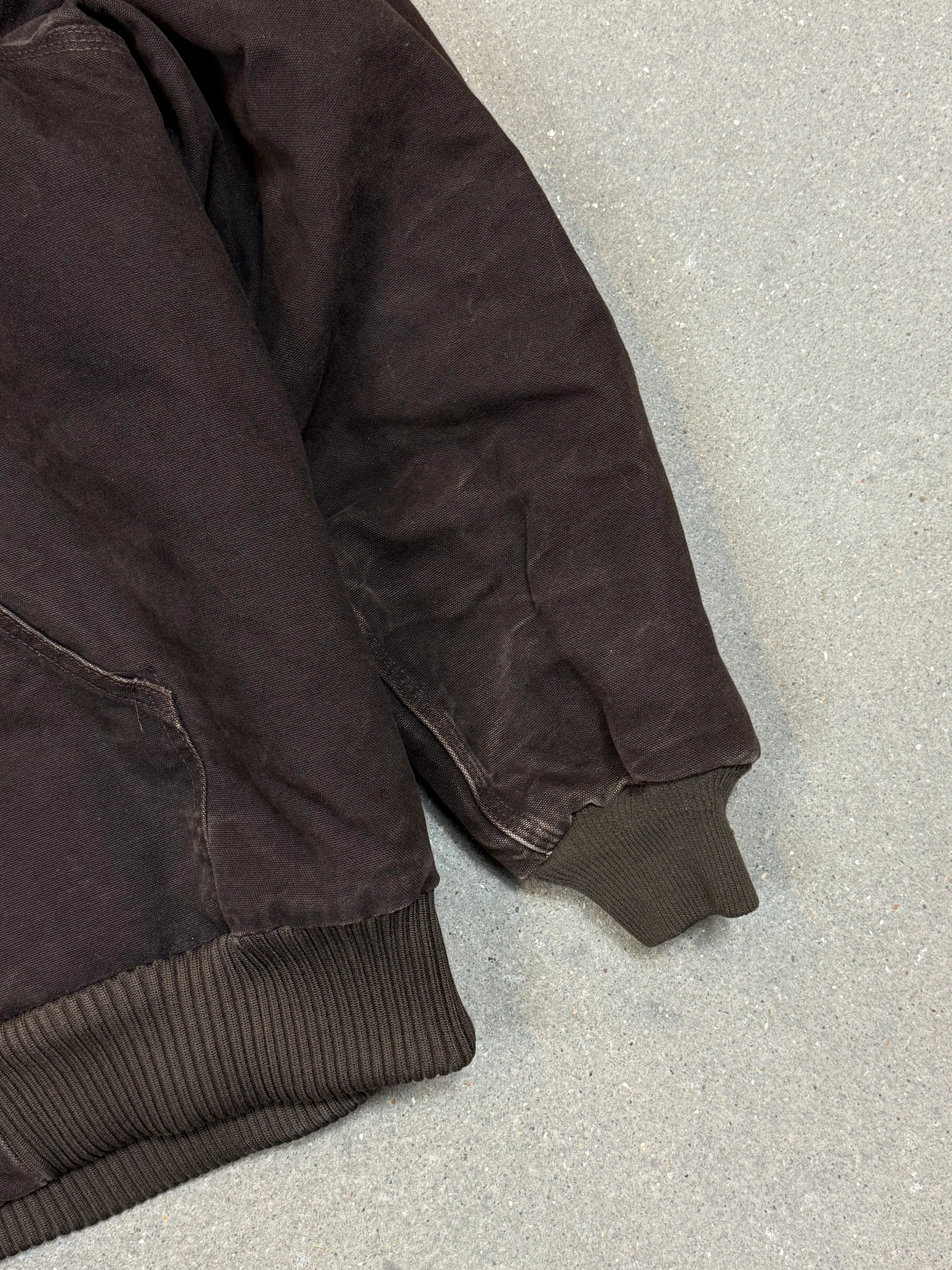 1990s Carhartt Active Jacket J130 DKB in Faded Brown (size XL) (X-Large Regular)