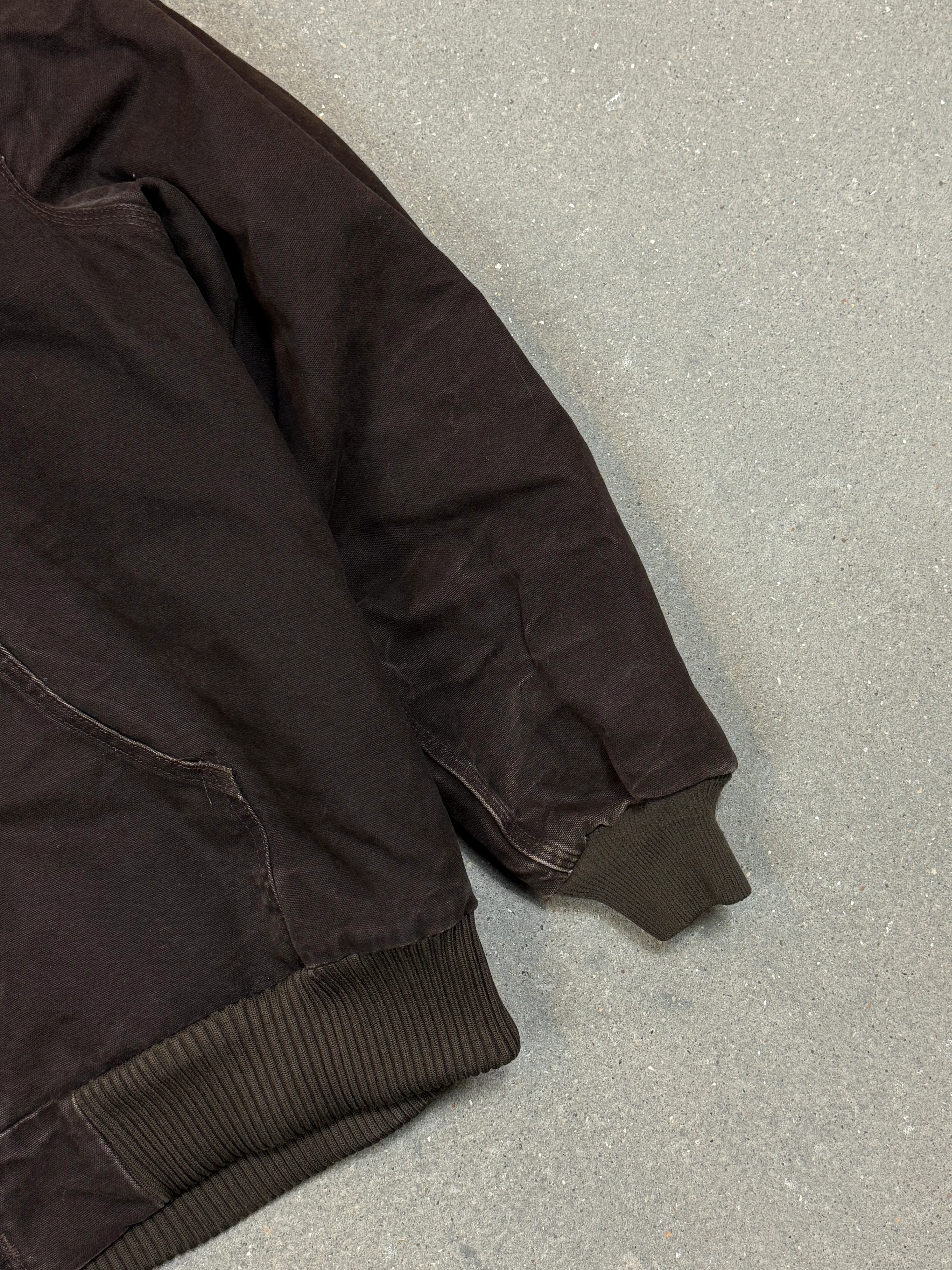 1990s Carhartt Active Jacket J130 DKB in Faded Brown (size XL) (X-Large Regular)