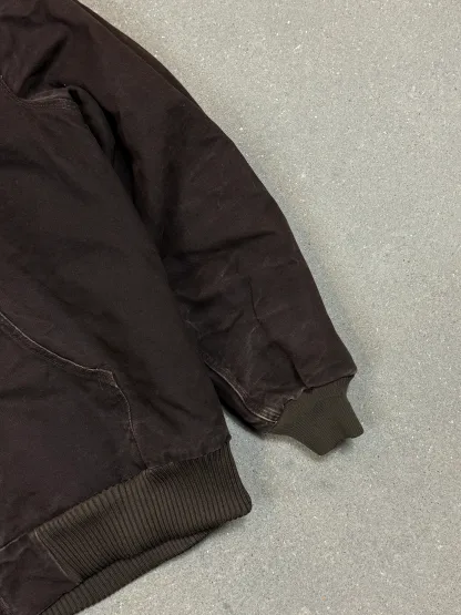1990s Carhartt Active Jacket J130 DKB in Faded Brown (size XL) (X-Large Regular)
