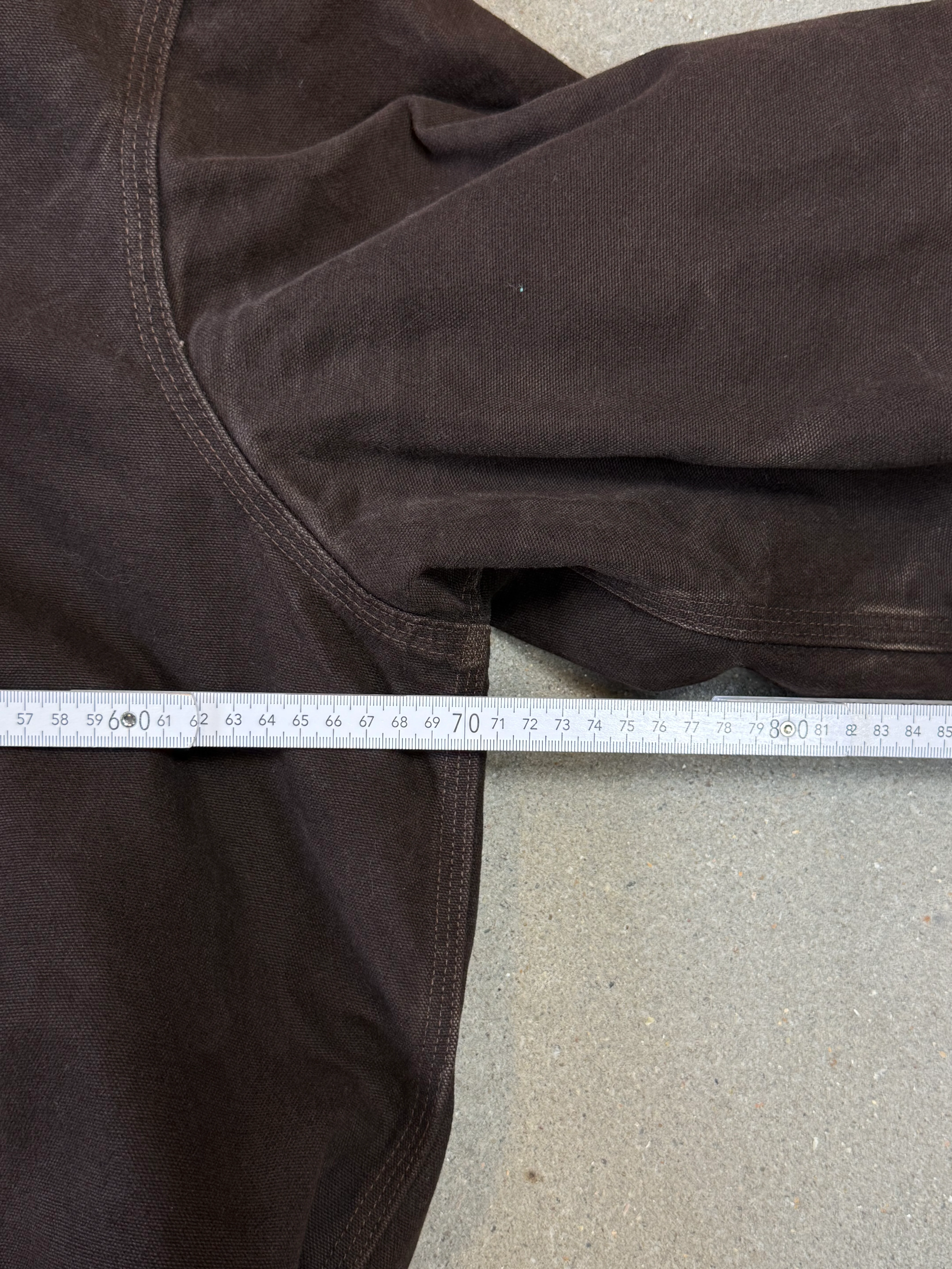 1990s Carhartt Active Jacket J130 DKB in Faded Brown (size XL) (X-Large Regular)