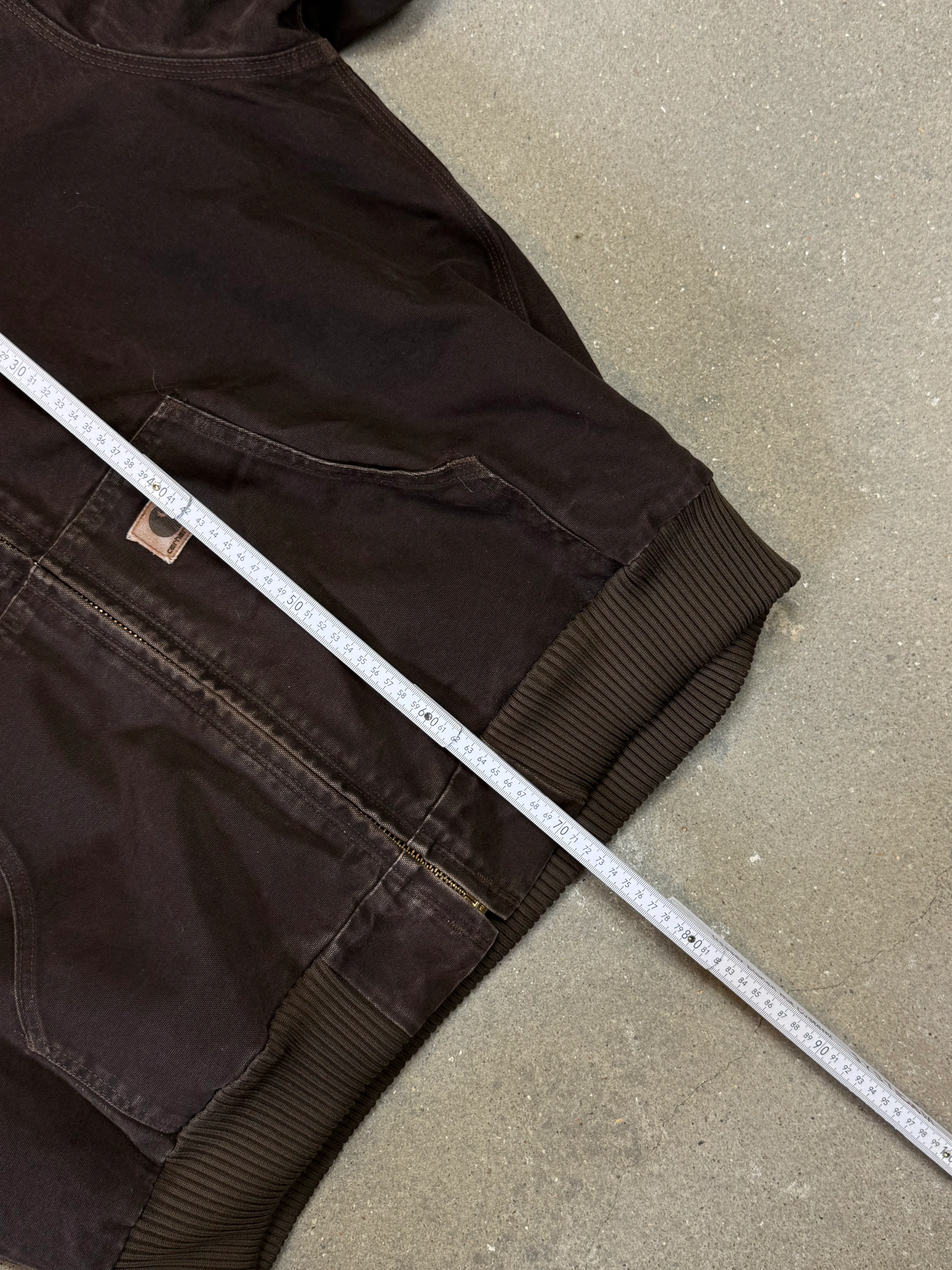 1990s Carhartt Active Jacket J130 DKB in Faded Brown (size XL) (X-Large Regular)