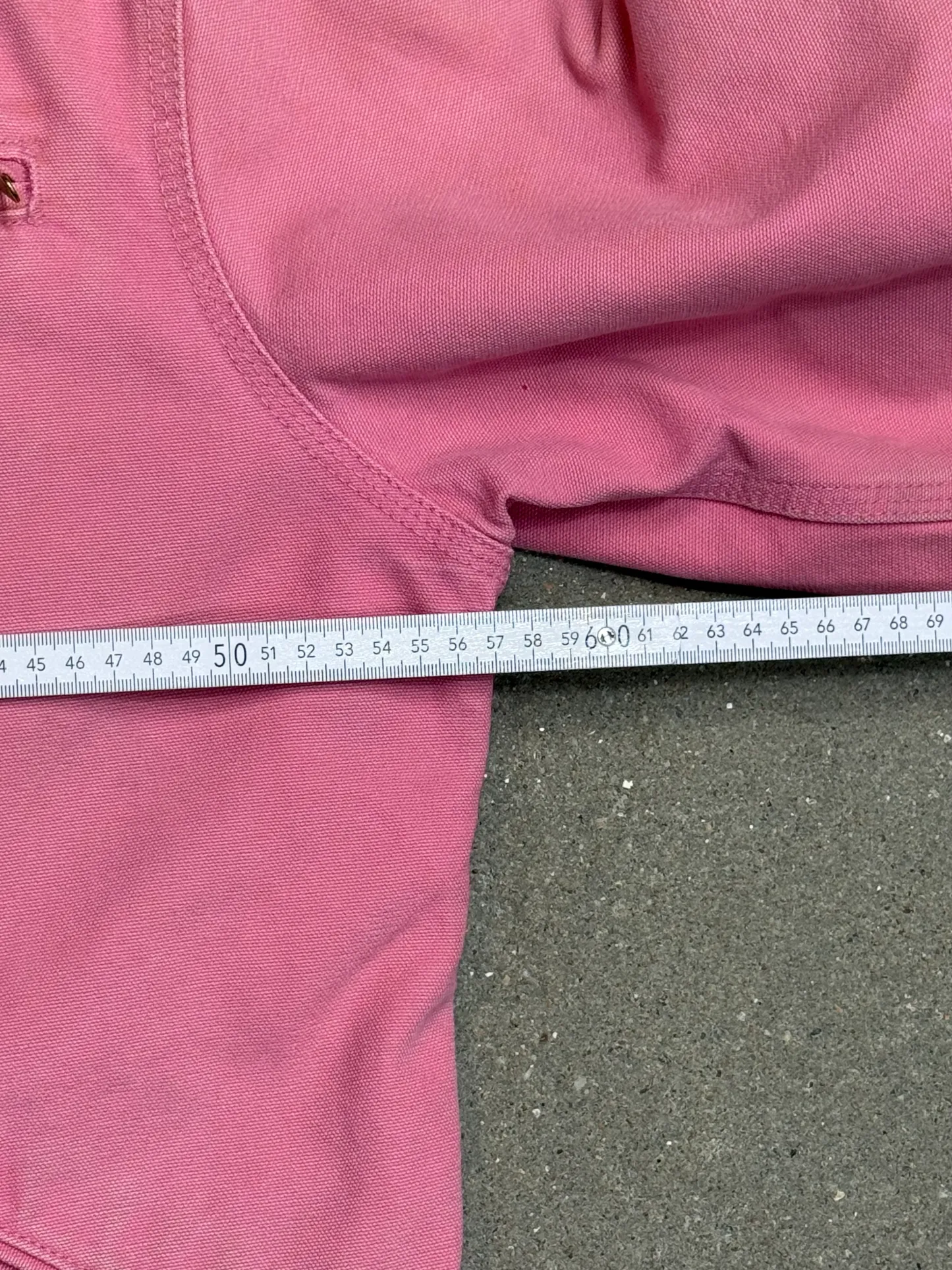 1990s Carhartt Lined Sherpa Hooded Active Jacket WJ141 PKR. Faded bubblegum (womens Small) (Youth Medium 8-10)