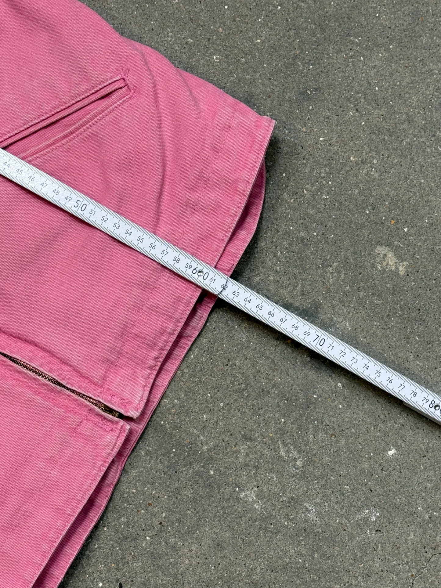 1990s Carhartt Lined Sherpa Hooded Active Jacket WJ141 PKR. Faded bubblegum (womens Small) (Youth Medium 8-10)