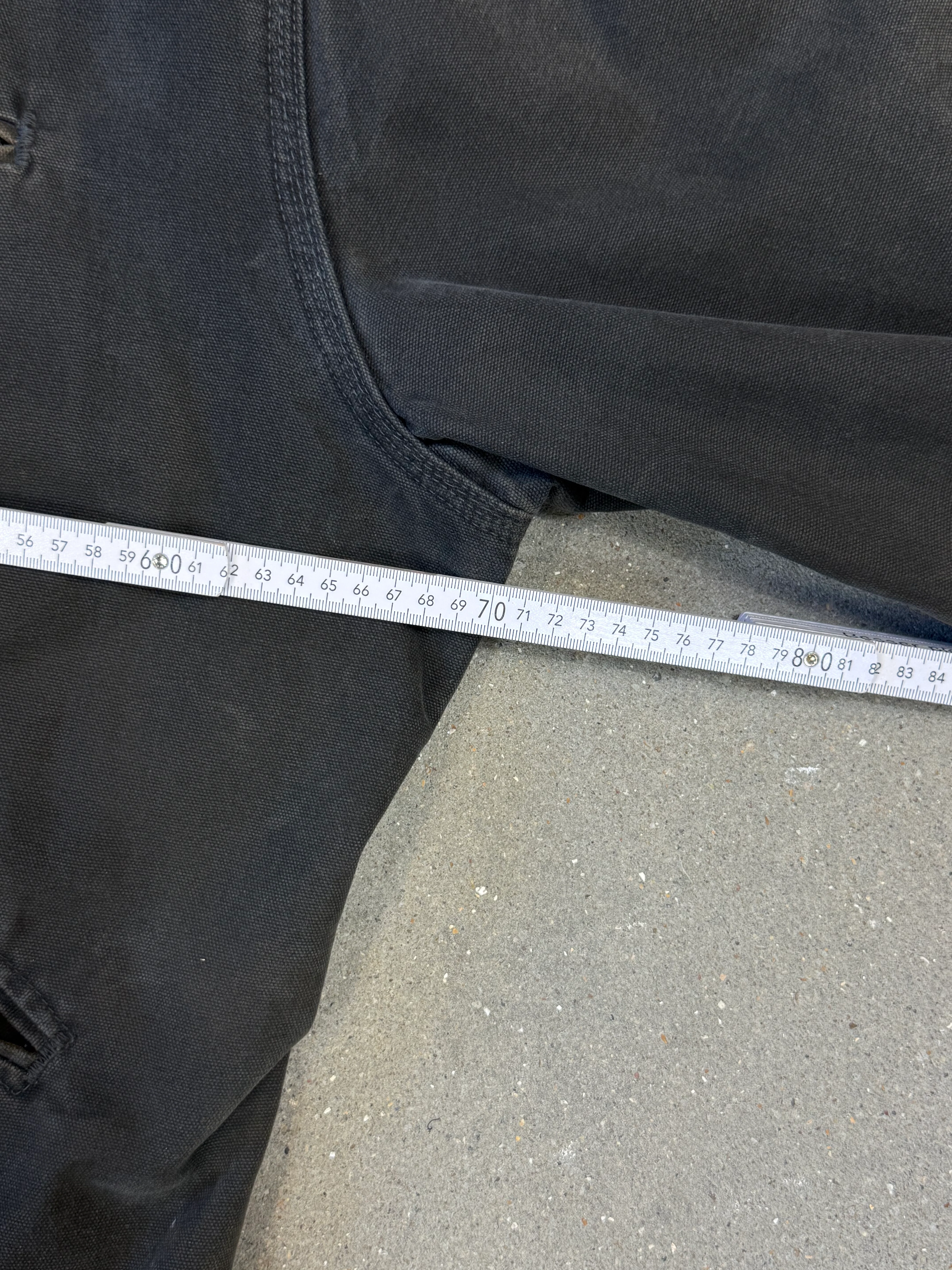 Rare 1990s Carhartt Detroit Jacket J97 PTL faded dark green / contrast collar (size XL) (size X-Large regular)