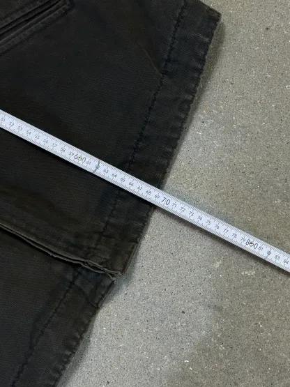 Rare 1990s Carhartt Detroit Jacket J97 PTL faded dark green / contrast collar (size XL) (size X-Large regular)