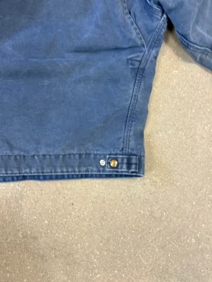 Very Rare 1990s Carhartt Detroit Jacket J65 BLU faded petrol blue / contrast collar (size XL) (size X-Large regular)
