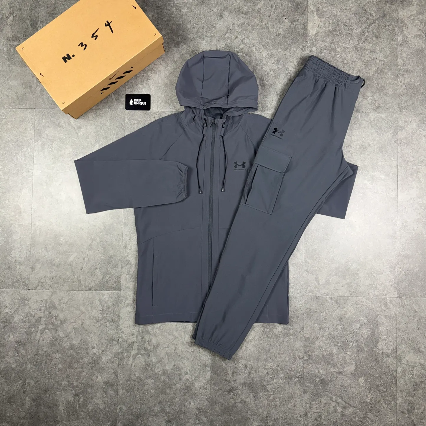 Under Armour Woven Tracksuit Grey