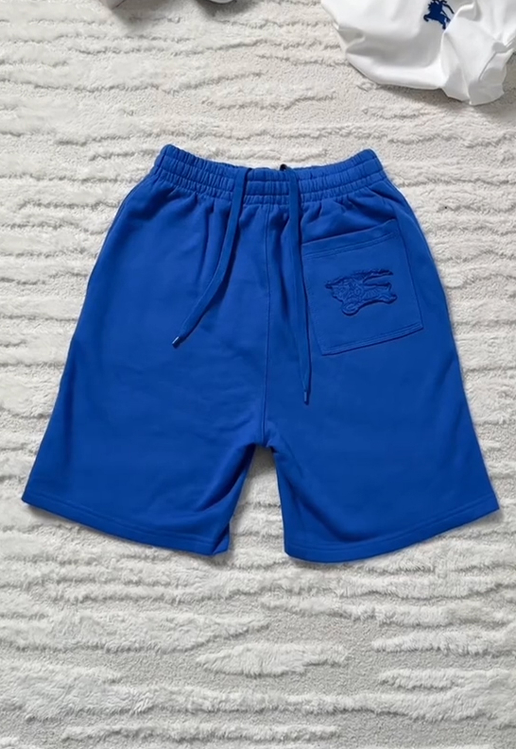 Blue warhorse T & blue shorts