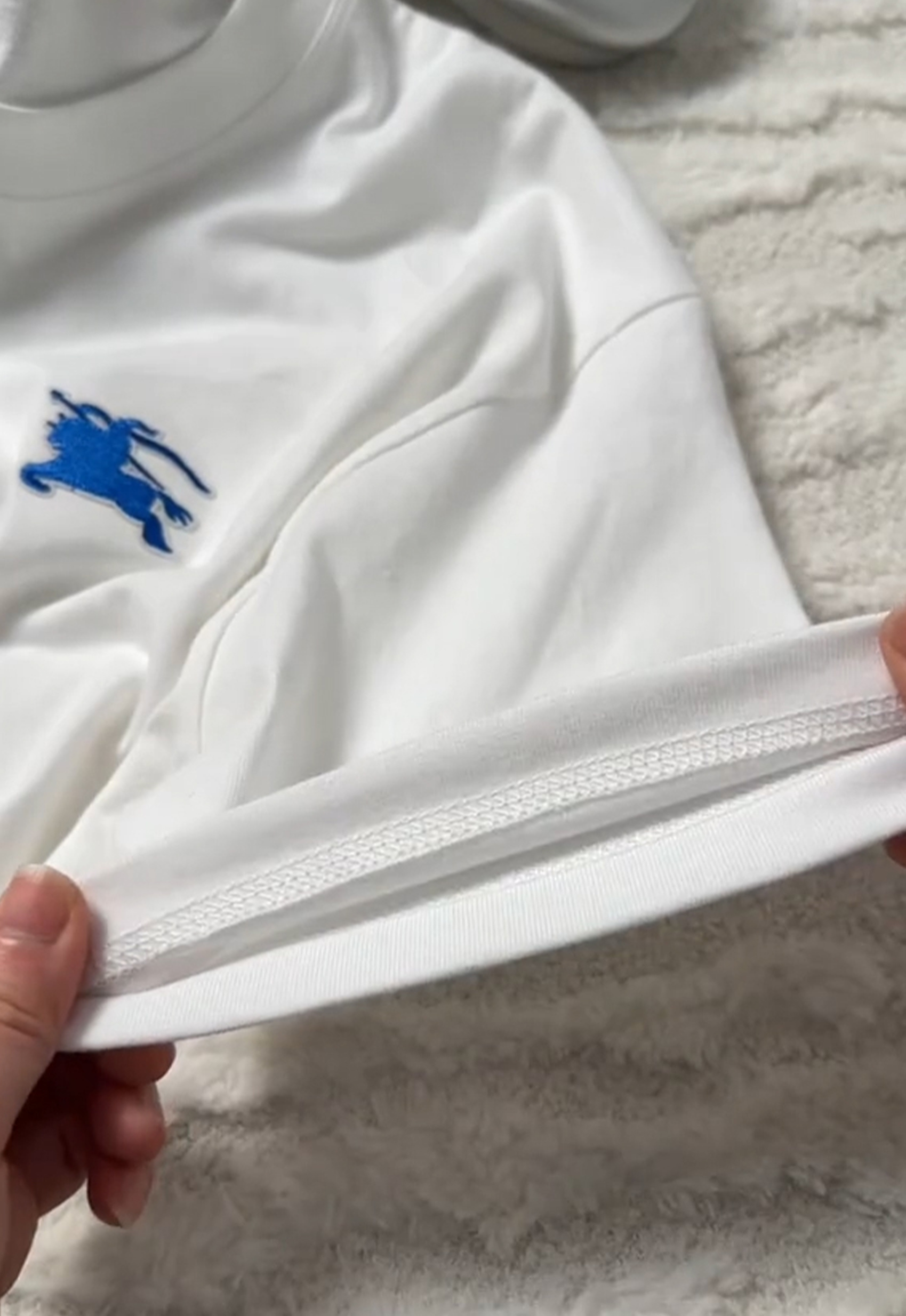 Blue warhorse T & blue shorts
