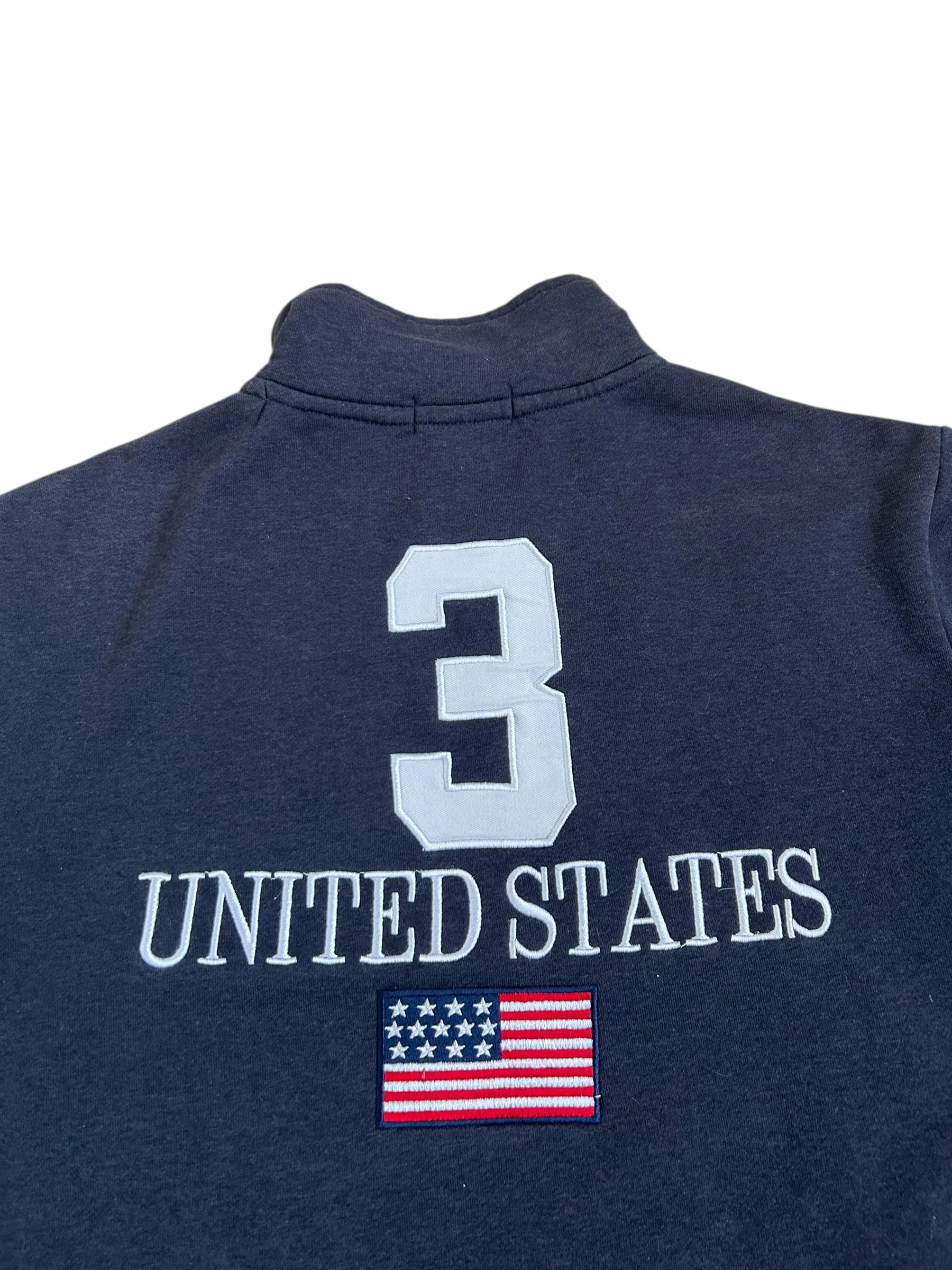 Polo Ralph Lauren Big Pony "UNITED STATES" Flag Zipper Sweater