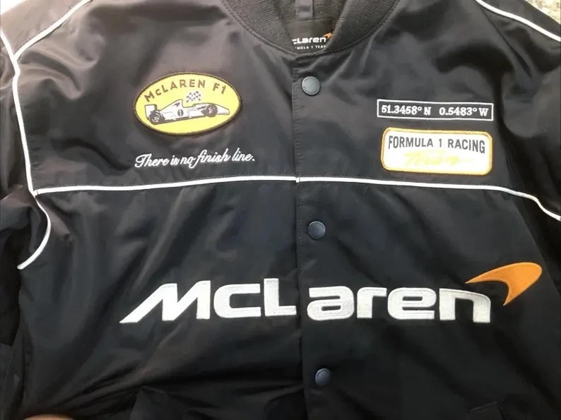 McLaren Racing F1 Bomber Jacket – Vintage Motorsport Jacket, McLaren Formula 1