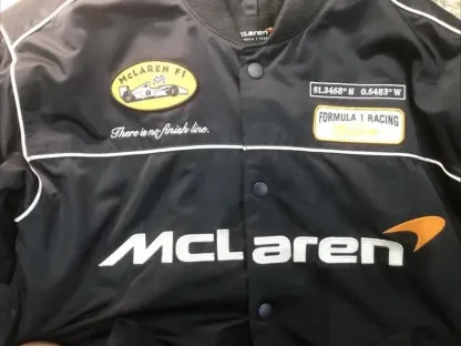 McLaren Racing F1 Bomber Jacket – Vintage Motorsport Jacket, McLaren Formula 1