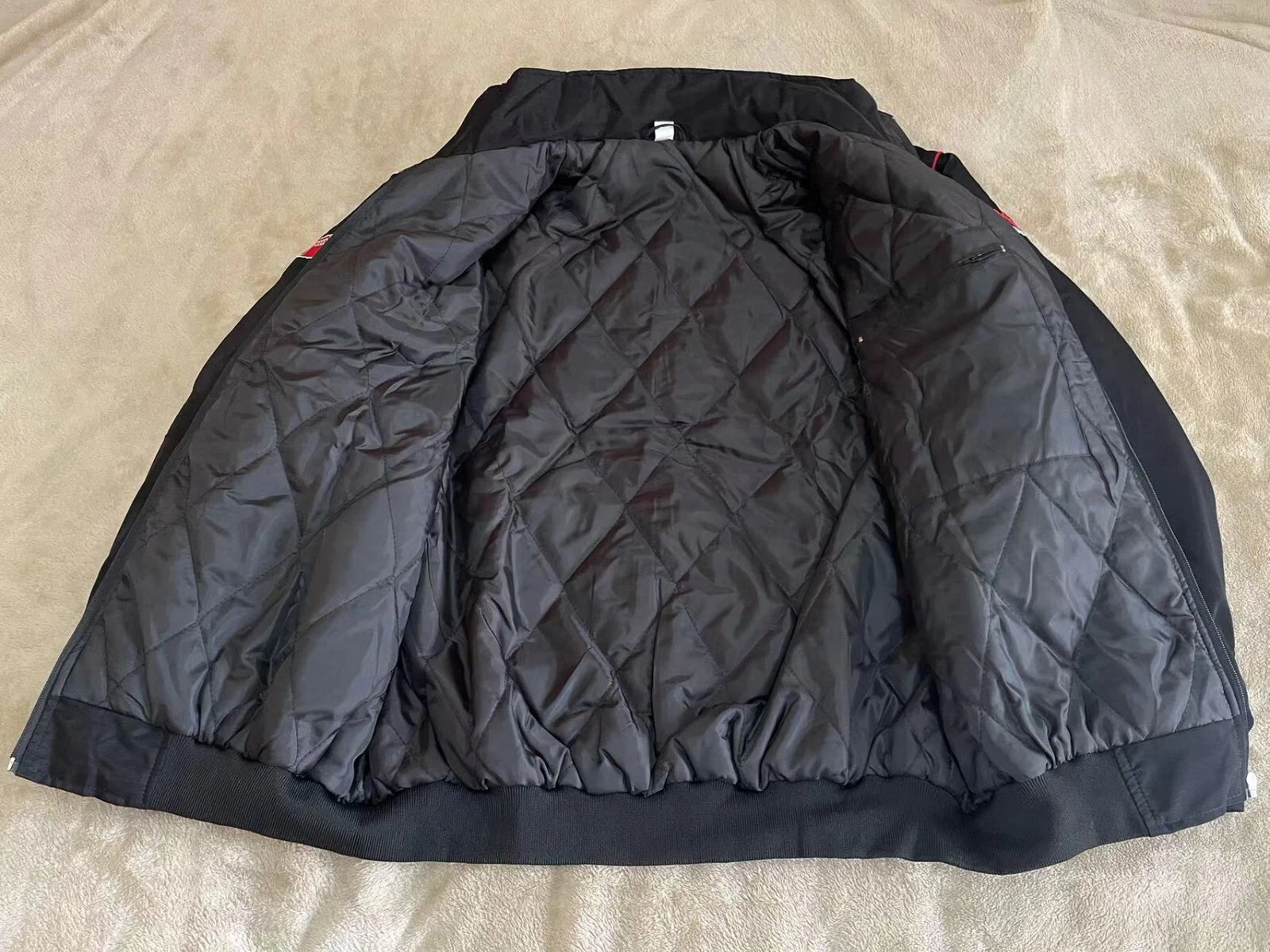 Unisex Adult F1 Racing Jacket, Audi Jacket Black,Ebroidered Cotton Padded 