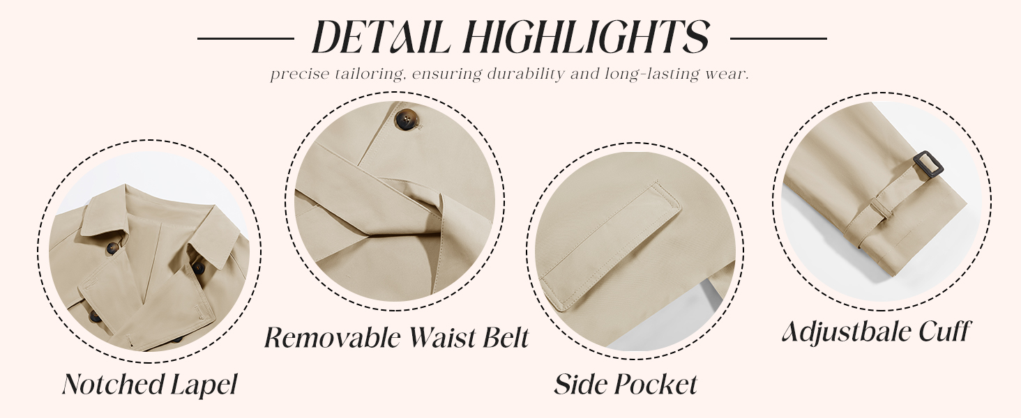 double breasted trench coat for men