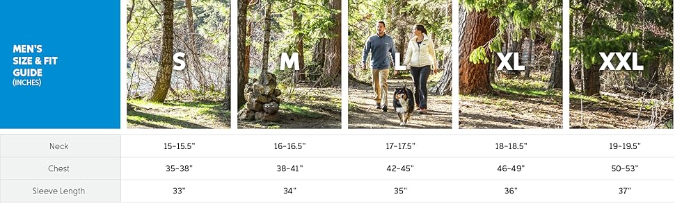 Men's jacket size and fit guide