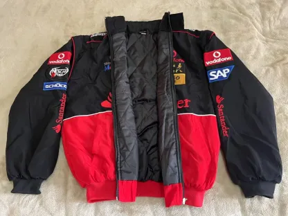 Unisex Adult F1 Racing Jacket, Benz Jacket ,Ebroidered Cotton Padded 