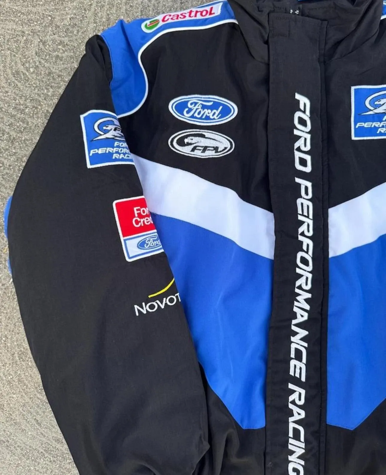 Vintage Ford Performance Racing/Bomber Jacket, Retro Formula1 Embroidered Jacket