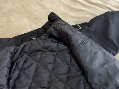 Unisex Adult Racing Black Jacket Embroidered Patches Cotton Padded Lexus 