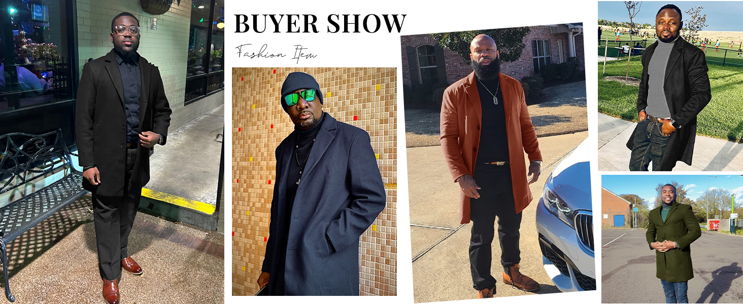 single breasted peacoat for men