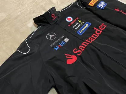 Unisex Adult F1 Racing Jacket, Benz Jacket ,Ebroidered Cotton Padded 