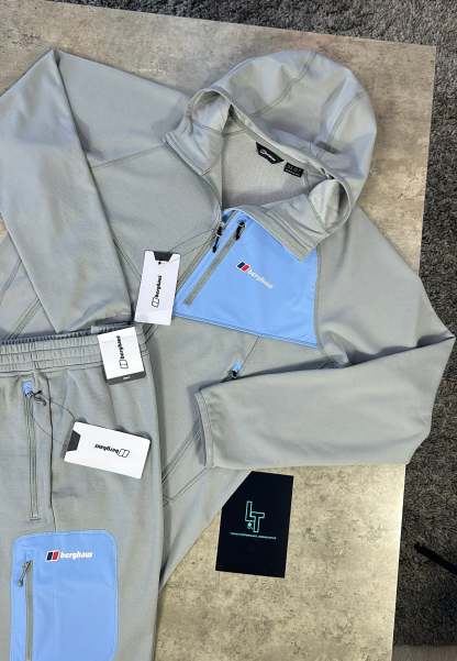 BERGHAUS FLEECE SET - LIGHT GREY/BLUE
