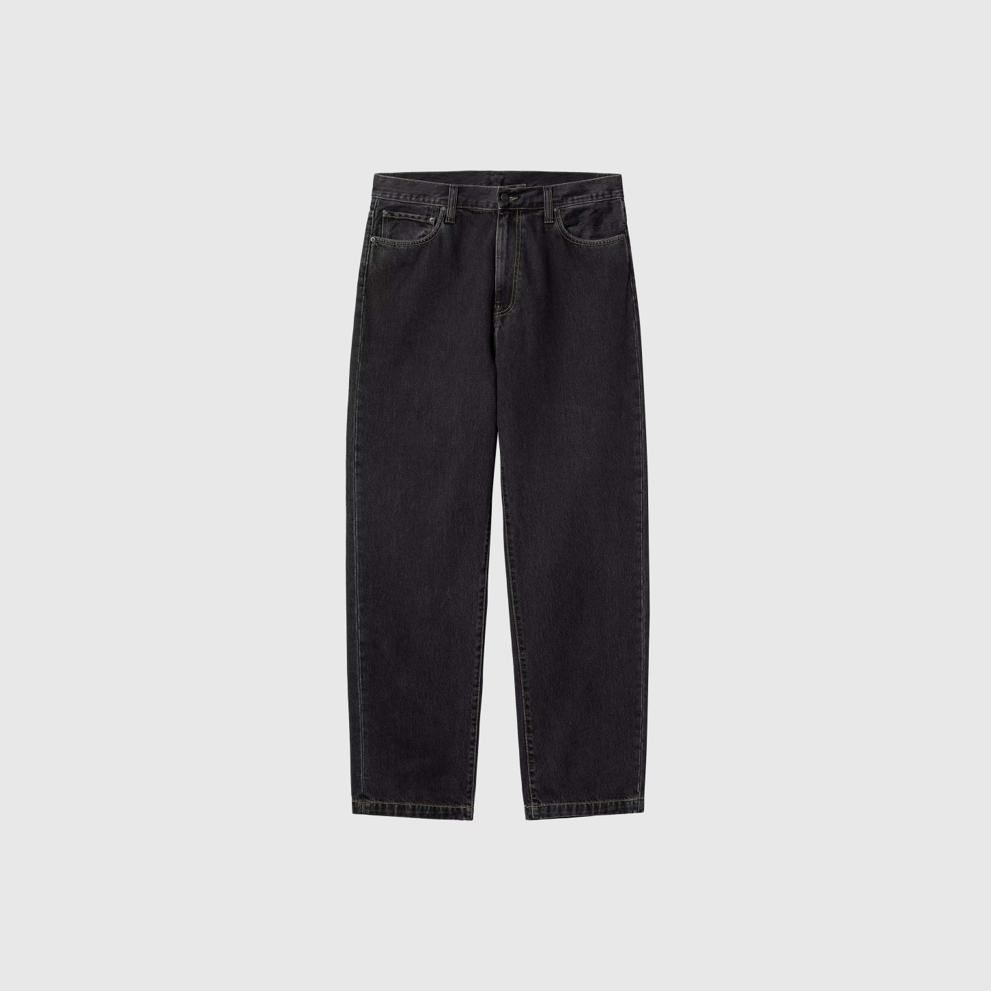 Carhartt WIP Aaron Pant - Black Stone Washed